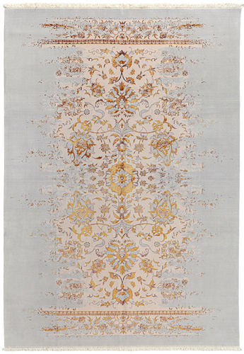 فرش  پشمی مدرن لوتوس طلایی